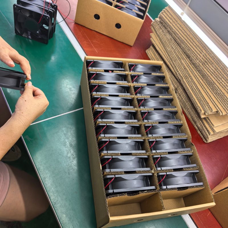 manufacturing of DC axial fans
